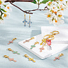 Alloy Enamel Pendant Locking Stitch Markers HJEW-AB00171-4