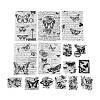 30Pcs 15 Styles Butterfly Theme Scrapbook Paper Kits X-DIY-D075-09-2