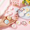 16Pcs 8 Colors Resin Dollhouse Dish AJEW-TA0003-40-7