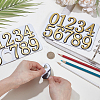 10Pcs ABS Plastic Stickers DIY-SP0007-95B-3