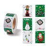 Christmas Rectangle with Word Merry Christmas Roll Stickers DIY-G061-11B-1