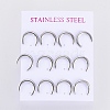 Tarnish Resistant 304 Stainless Steel Stud Earrings EJEW-I235-05P-2