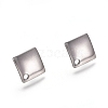 Tarnish Resistant 304 Stainless Steel Stud Earring Findings X-STAS-E482-02P-2