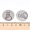 Non-Tarnish 201 Stainless Steel Pendants STAS-T064-38P-29-3