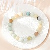 Natural Flower Amazonite Beads Stretch Bracelets BJEW-F380-01-B09-5