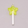Resin Pendants RESI-WH0025-11I-1