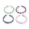 Natural & Synthetic Mixed Gemstone Beads Reiki Healing Cuff Bangles Set for Girl Women X1-BJEW-TA00023-1