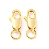 Brass Lobster Claw Clasps KK-M286-01G-1