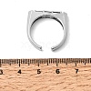 Brass Micro Pave Cubic Zirconia Cuff Open Rings for Women RJEW-L343-02P-02-5