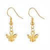 Bee Charm Dangle Earrings EJEW-JE04810-1
