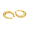 Brass Hoop Earrings EJEW-F250-03-G-2