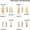 Unicraftale 304 Stainless Steel Folding Crimp Ends STAS-UN0004-44G-3