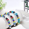 Nbead Handmade Evil Eye Lampwork Beads Strands LAMP-NB0001-49D-4