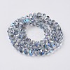 Electroplate Glass Beads Strands EGLA-L012-A-FR02-3