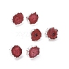 Natural Dyed Quartz Stud Earrings EJEW-P166-C05-1