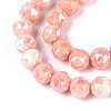Anti-Tarnish Electroplate Glass Beads Strands X-GLAA-N010-10mm-05-2