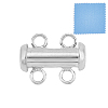 1Pc 925 Sterling Silver Slide Lock Clasps STER-GO0001-72A-1