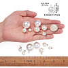 Mega Pet 70Pcs 7 Style Resin & Plastic Imitation Pearl Pendants/Shank Buttons BUTT-MP0001-01-9