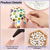 Fingerinspire 140Pcs 7 Styles Glass Cabochons & Plastic Beads DIY-FG0004-85-3