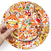 50Pcs Autumn Style Little Fox Cartoon PVC Self-Adhesive Stickers PW-WG5EC93-01-6