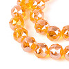 AB Color Plated Transparent Glass Round Beads Strands EGLA-T029-8mm-12T-12-3