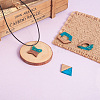 Fashewelry 30Pcs 15 Style Transparent Resin & Walnut Wood Pendants RESI-FW0001-01-7