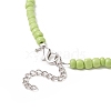 Plastic Pearl & Glass Seed Beaded Necklace for Women NJEW-JN04244-7