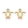 304 Stainless Steel Turtle Charms X-STAS-T072-53G-1