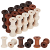 30Pcs 3 Colors Wooden Empty Spools for Wire TOOL-ME0001-03-1