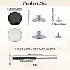 40Sets 2 Colors Alloy Enamel Buttons BUTT-GF0004-28-2