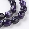 Natural & Dyed Striped Agate/Banded Agate Beads Strands G-A175D-B11-3