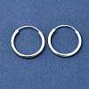 Brass Hoop Earrings EJEW-G474-01S-02-4