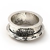 Rotatable Tree Pattern Alloy Finger Ring RJEW-F123-06AS-1