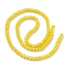 Electroplate Glass Beads Strands EGLA-A034-P3mm-B03-4