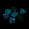 Luminous UV Plating Rainbow Iridescent Acrylic Beads OACR-P016-07-1