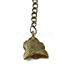 Tibetan Style Alloy Keychains KEYC-WH0025-029-5