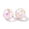 AB Color Plated Glass Beads EGLA-P059-02B-AB03-2