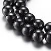 Magnetic Synthetic Hematite Bead Strands G-A165A-10mm-1