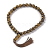 Natural Tiger Eye Beads Stretch Bracelets BJEW-A025-01H-1