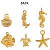 Tibetan Style Alloy Pendants TIBE-PH0004-72-WH-4