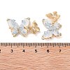 Natural Crystal Quartz Butterfly Links KK-B102-15G-3