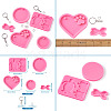 DIY Keychain Silicone Molds Kits DIY-TA0008-64-8