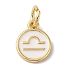 Real 18K Gold Plated Brass Enamel Charms KK-L216-001G-K02-1