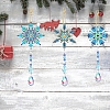 Snowflake Diamond Painting Catcher Winter Diamond Painting Wind Chime Kit PW-WGA448D-01-2