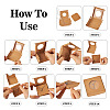 Square Kraft Paper Jewelry Storage Boxes CON-TAC0001-04C-14