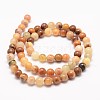 Natural Topaz Jade Bead Strands G-K153-B22-4mm-2