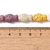 Natural Lava Rock Beads Strands G-U007-01N-4