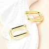 Brass Huggie Hoop Earrings X-EJEW-F245-04G-A-1