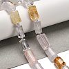 Natural Crystal Quartz/Rose Quartz/Amethyst/Citrine Beads Strands G-K245-I17-01-2