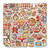 50Pcs Antique Theme PVC Waterproof Self-Adhesive Stickers PW-WG22100-01-1